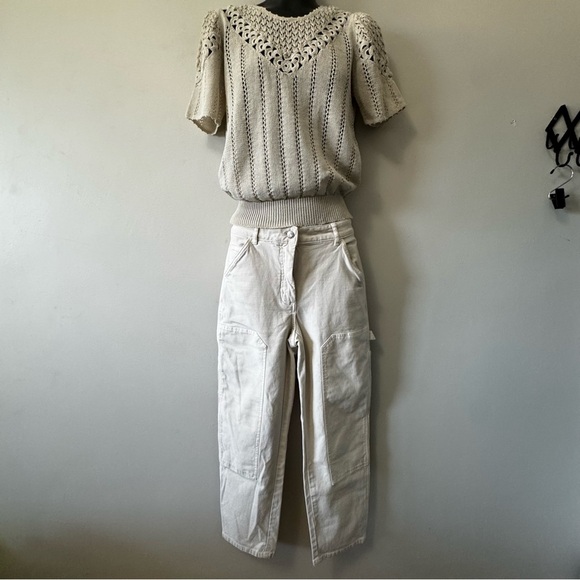 Wilfred Light Beige Cropped Pants - Picture 10 of 10